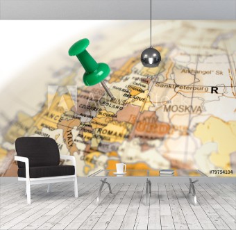 Picture of Location Poland Green pin on the map